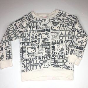 Hello Kitty girl's Small 6/6x black/white top.